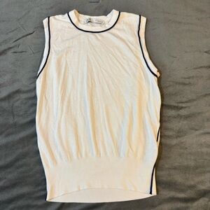 Zara Ribbed Fitted White Tank Top

#1100